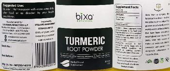 Bixa Botanical Turmeric Root Powder - herbal food supplement
