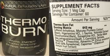 Black Dragon Labs Thermo Burn - supplement