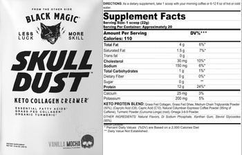 Black Magic Skull Dust Vanilla Mocha - supplement