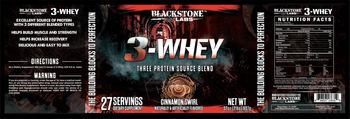 Blackstone Labs 3-Whey Cinnamon Swirl - supplement