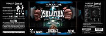 Blackstone Labs Isolation Chocolate - supplement