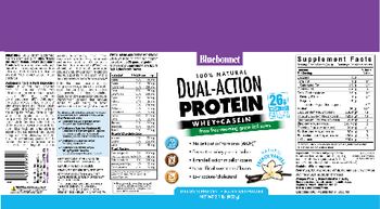 Bluebonnet 100% Natural Dual-Action Protein Natural French Vanilla - supplement