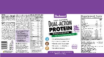 Bluebonnet 100% Natural Dual-Action Protein Natural Original Flavor - supplement
