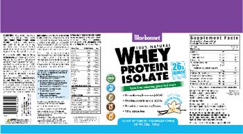 Bluebonnet 100% Natural Whey Protein Isolate Natural French Vanilla - supplement