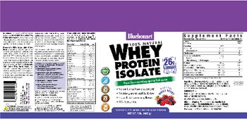 Bluebonnet 100% Natural Whey Protein Isolate Natural Mixed Berry - supplement