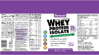 Bluebonnet 100% Natural Whey Protein Isolate Natural Original Flavor - supplement