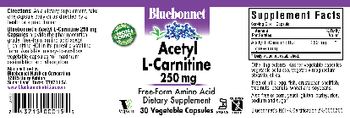 Bluebonnet Acetyl L-Carnitine 250 mg - supplement