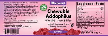 Bluebonnet Advanced Probiotics Chewable Acidophilus Natural Raspberry Flavor - supplement