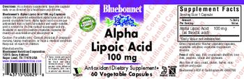 Bluebonnet Alpha Lipoic Acid 100 mg - antioxidant supplement