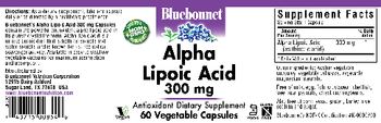 Bluebonnet Alpha Lipoic Acid 300 mg - antioxidant supplement