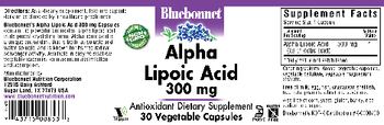 Bluebonnet Alpha Lipoic Acid 300 mg - antioxidant supplement