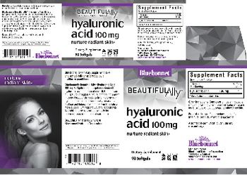 Bluebonnet Beautiful Ally Hyaluronic Acid 100 mg - supplement