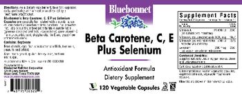 Bluebonnet Beta Carotene, C, E Plus Selenium - supplement