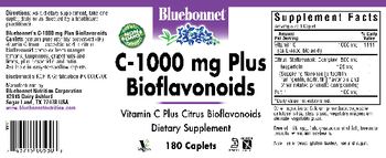 Bluebonnet C-1000 mg Plus Bioflavonoids - supplement