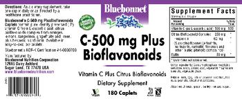 Bluebonnet C-500 mg Plus Bioflavonoids - supplement