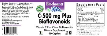 Bluebonnet C-500 mg Plus Bioflavonoids - supplement