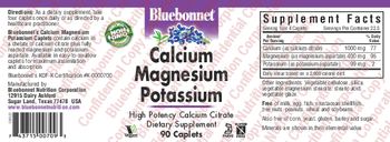 Bluebonnet Calcium Magnesium Potassium - supplement