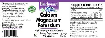 Bluebonnet Calcium Magnesium Potassium - supplement