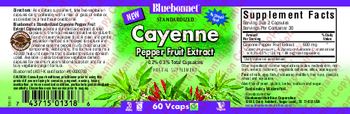 Bluebonnet Cayenne Pepper Fruit Extract - herbal supplement
