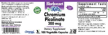 Bluebonnet Chromium Picolinate 200 mcg - supplement