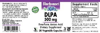 Bluebonnet DLPA 500 mg - supplement
