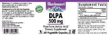Bluebonnet DLPA 500 mg - supplement