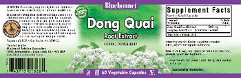 Bluebonnet Dong Quai Root extract - herbal supplement
