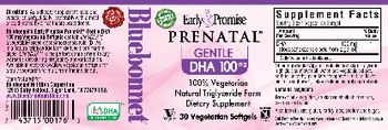 Bluebonnet Early Promise Prenatal Gentle DHA 100 mg - supplement