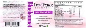 Bluebonnet Early Promise Prenatal Multimineral - supplement