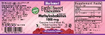 Bluebonnet EarthSweet Chewables CellularActive Methylcobalamin 1000 mcg Natural Raspberry Flavor - supplement