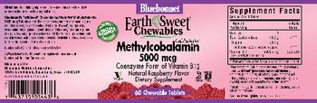 Bluebonnet EarthSweet Chewables CellularActive Methylcobalamin 5000 mcg Natural Raspberry Flavor - supplement