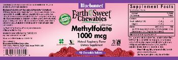 Bluebonnet EarthSweet Chewables CellularActive Methylfolate 1000 mcg Natural Raspberry Flavor - supplement