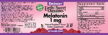 Bluebonnet EarthSweet Chewables Melatonin 1 mg Natural Raspberry Flavor - supplement