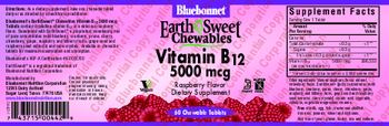 Bluebonnet EarthSweet Chewables Vitamin B12 5000 mcg Raspberry Flavor - supplement