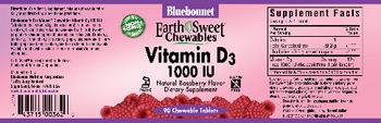 Bluebonnet EarthSweet Chewables Vitamin D3 1000 IU Natural Raspberry Flavor - supplement