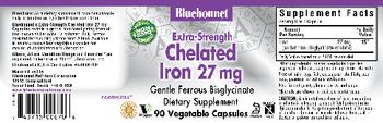 Bluebonnet Extra-Strength Chelated Iron 27 mg - supplement