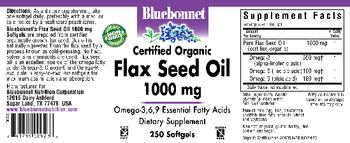 Bluebonnet Flax Seed Oil 1000 mg - supplement