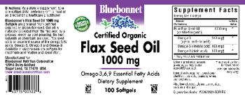 Bluebonnet Flax Seed Oil 1000 mg - supplement