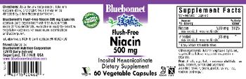 Bluebonnet Flush-Free Niacin 500 mg - supplement