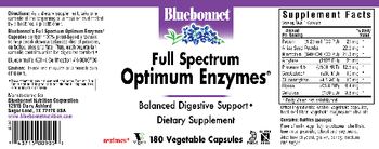 Bluebonnet Full Spectrum Optimum Enzymes - supplement
