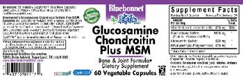 Bluebonnet Glucosamine Chondroitin Sulfate Plus MSM - supplement