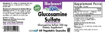 Bluebonnet Glucosamine Sulfate 500 mg - supplement