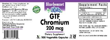 Bluebonnet GTF Chromium 200 mcg - supplement
