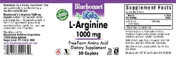 Bluebonnet L-Arginine 1000 mg - supplement