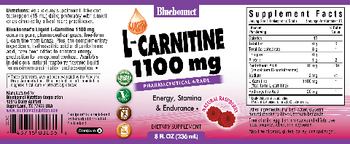 Bluebonnet L-Carnitine 1100 mg Natural Raspberry - supplement