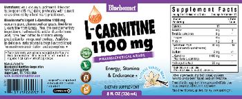 Bluebonnet L-Carnitine 1100 mg Natural Vanilla Bean - supplement