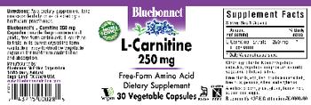 Bluebonnet L-Carnitine 250 mg - supplement