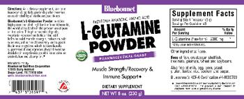 Bluebonnet L-Glutamine Powder - supplement