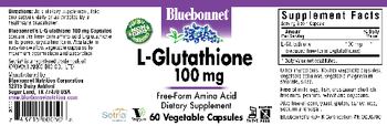 Bluebonnet L-Glutathione 100 mg - supplement