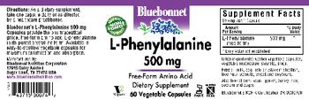 Bluebonnet L-Phenylalanine 500 mg - supplement